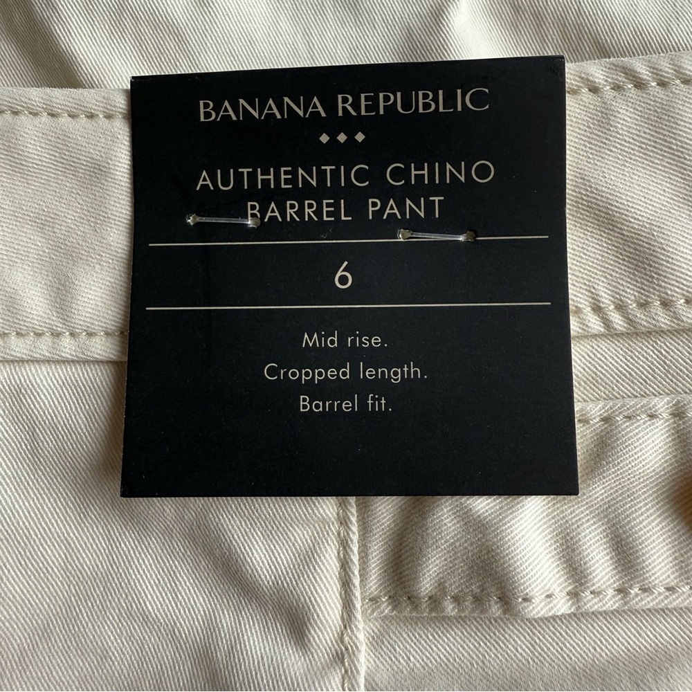BANANA REPUBLIC FACTORY Authentic Chino Barrel Pant 6 - Picture 5 of 7